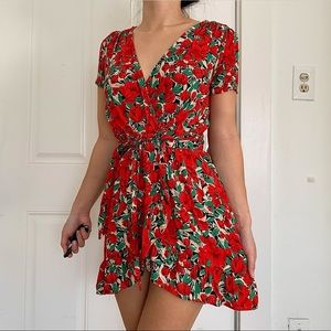 ZARA Rose Wrap Dress
